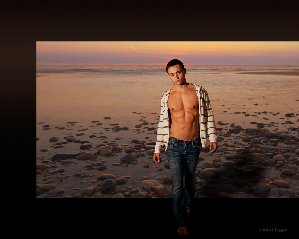 Stepping Outside - Gay Art Male Art by Michael Taggart Photography